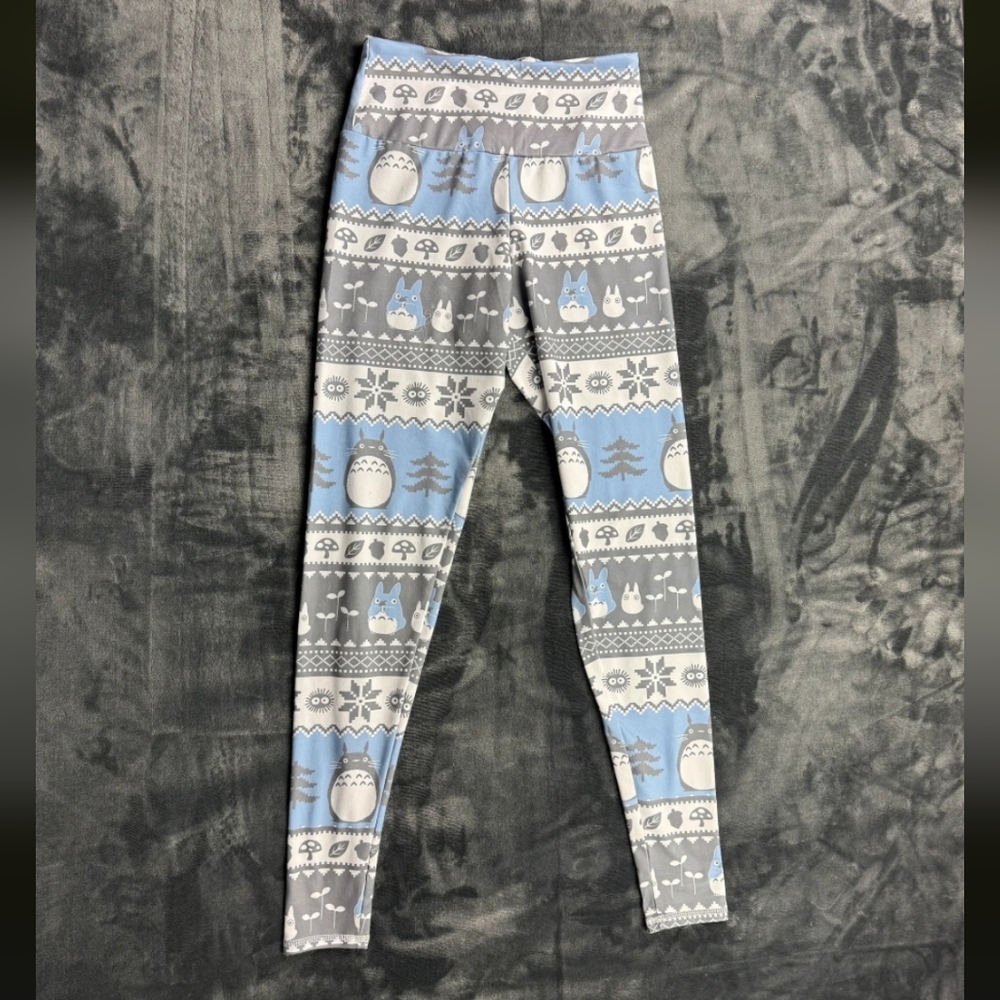 Her Universe Studio Ghibli My Neighbor Totoro Holiday Fair Isle Leggings
